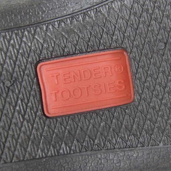 Cloud Lites Tender Tootsies Brown Leather Slide Sandals Velcro Slip On Size 8 - Picture 8 of 9